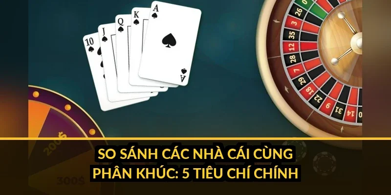 Bảng so sánh trực quan Vvvwin với W88, Jun88, 789BET theo 5 tiêu chí đánh giá